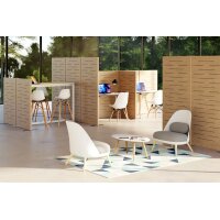 PAPERFLOW Pieds pour cloison acoustique en bois, set de 2