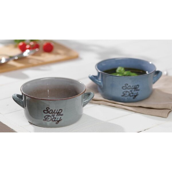 Ritzenhoff &amp; Breker Bol &agrave; soupe TASTY Gris, 570 ml
