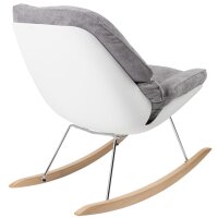 PAPERFLOW Fauteuil à bascule LAZY, blanc/gris