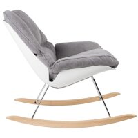 PAPERFLOW Fauteuil à bascule LAZY, blanc/gris