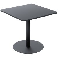 PAPERFLOW Table de bistrot Mezzo, (L)800 x (P)600 mm, noir