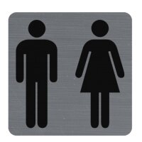 EXACOMPTA Plaque de signalisation Toilettes Dame/Homme