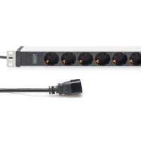 DIGITUS 19 Steckdosenleiste, 8-fach, 1 HE