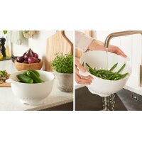 GastroMax Abtropf-Sieb Küchensieb, aus PP, weiss