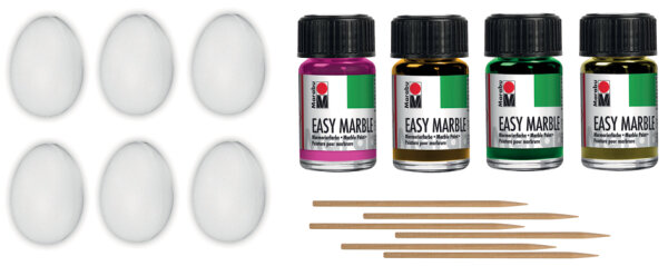 Marabu Marmorierfarben-Set easy marble "Fresh Easter Box"