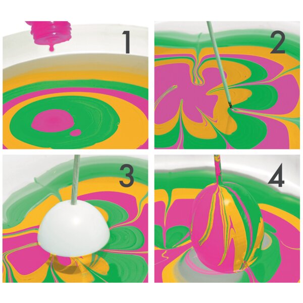 Marabu Kit de peinture à marbrer Fresh Easter Box