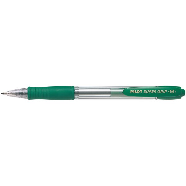 PILOT Stylo à bille rétractable SUPER GRIP F, vert