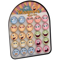 WEDO Haftmagnet mit Gesicht, aus Glas, 25er Magnettafel