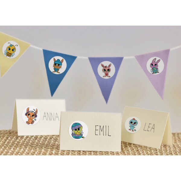 AVERY Zweckform ZDesign Sticker de Pâques Glubschies