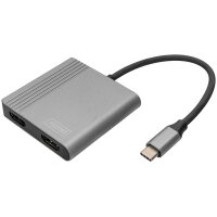 DIGITUS Adaptateur graphique, USB-C - HDMI 2-en-1