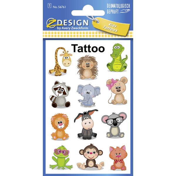 ZDesign KIDS Tatouages enfants tropiques