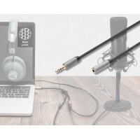 DIGITUS Câble dextension audio, jack mâle 3,5...