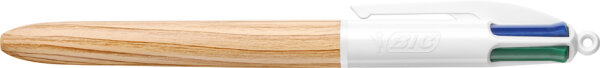 BIC Stylo à bille rétractable 4Colours Wood Style