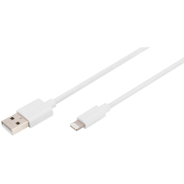 DIGITUS Daten- & Ladekabel, Apple Lightning - USB-A, 2,0 m