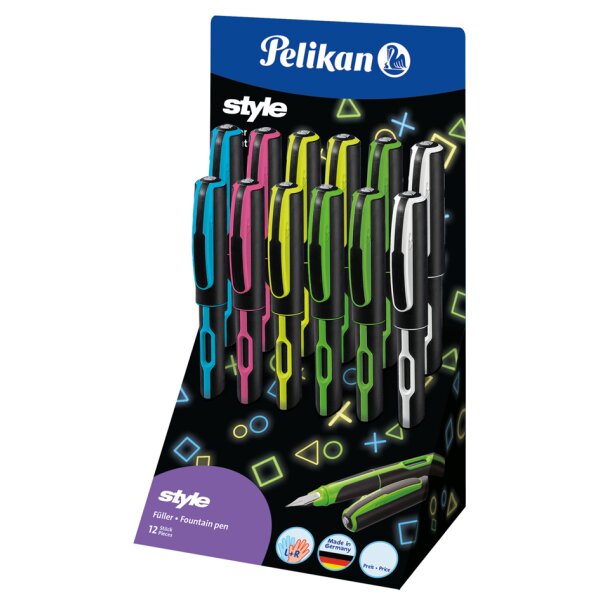 Pelikan F&uuml;llhalter style "Neon", Thekendisplay