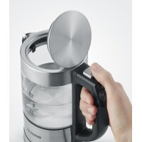 SEVERIN Mini bouilloire en verre WK 3458, inox / noir