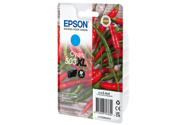 EPSON Cartouche dencre 503XL cyan T09R24010 WF-2960/65 470 pages