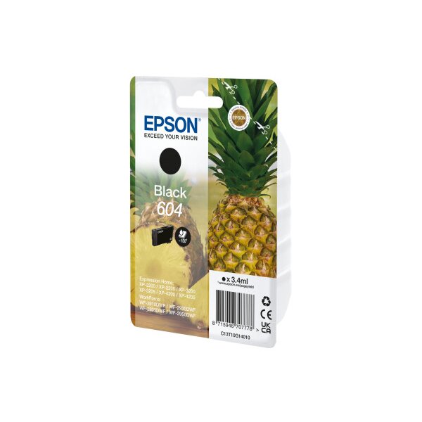 EPSON Cartouche dencre 604 noir T10G14010 WF-2910/30/50 150 pages