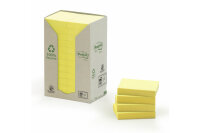 POST-IT Bloc-notes recycl. 51x38mm 653-1T jaune, 24x100...