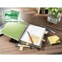 Post-it Haftnotizen Recycling notes, 127 x 76 mm, gelb