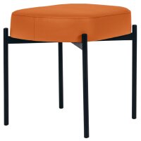 PAPERFLOW Banc oval GAIA, taille S, habillage similicuir