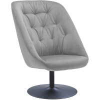 PAPERFLOW Fauteuil tournant SCOOP, gris