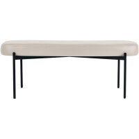 PAPERFLOW Banc oval GAIA, taille L, habillage similicuir