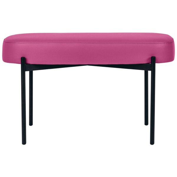 PAPERFLOW Banc oval GAIA, taille M, habillage similicuir