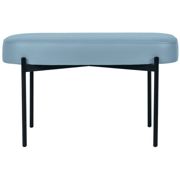 PAPERFLOW Banc oval GAIA, taille M, habillage similicuir