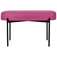 PAPERFLOW Banc oval GAIA, taille M, habillage similicuir