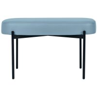 PAPERFLOW Banc oval GAIA, taille M, habillage similicuir