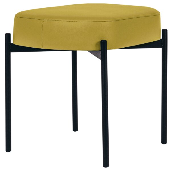 PAPERFLOW Banc oval GAIA, taille S, habillage similicuir