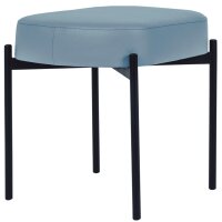 PAPERFLOW Banc oval GAIA, taille S, habillage similicuir