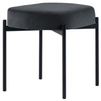 PAPERFLOW Banc oval GAIA, taille S, habillage velours