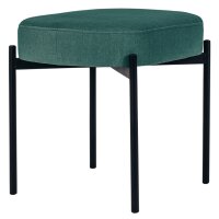 PAPERFLOW Banc oval GAIA, taille S, habillage tissu, vert