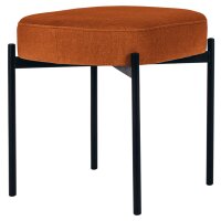 PAPERFLOW Banc oval GAIA, taille S, habillage tissu, vert