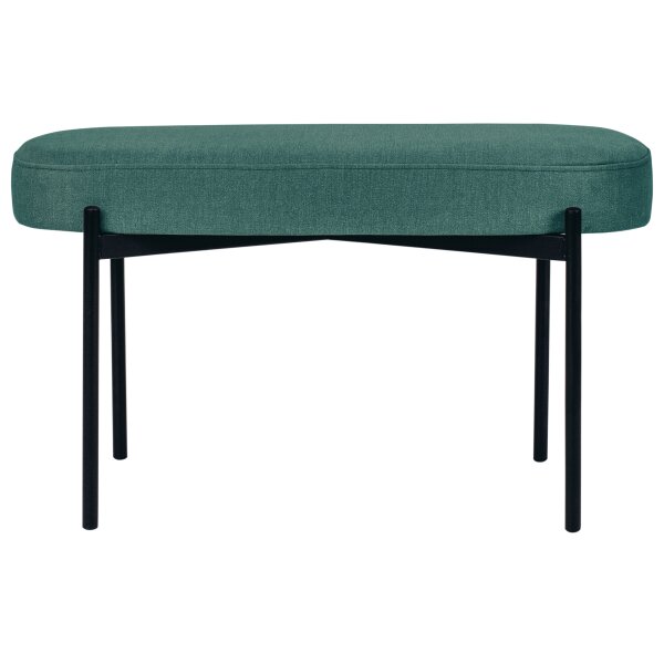 PAPERFLOW Banc oval GAIA, taille M, habillage tissu, rouille