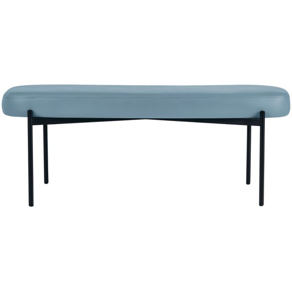 PAPERFLOW Banc oval GAIA, taille L, habillage similicuir