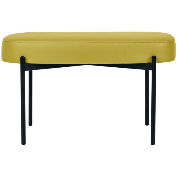 PAPERFLOW Banc oval GAIA, taille M, habillage similicuir