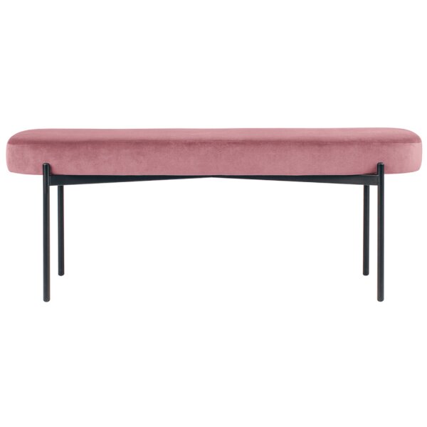 PAPERFLOW Banc oval GAIA, taille L, habillage velours, bleu