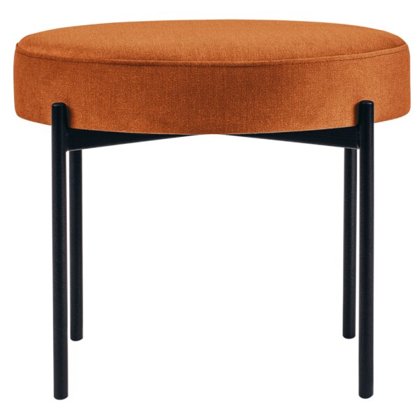 PAPERFLOW Hocker GAIA, rund, Stoffbezug, rost