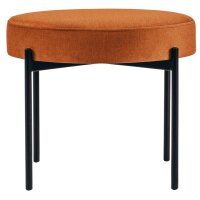 PAPERFLOW Banc GAIA, rond, habillage tissu, rouille