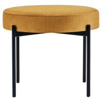 PAPERFLOW Banc GAIA, rond, habillage tissu, rouille