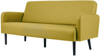 PAPERFLOW 3-Sitzer Sofa LISBOA, Kunstlederbezug, grün