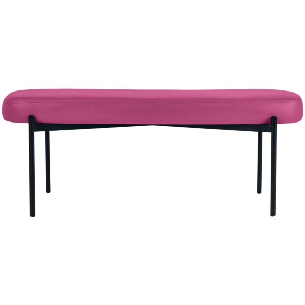 PAPERFLOW Banc oval GAIA, taille L, habillage similicuir