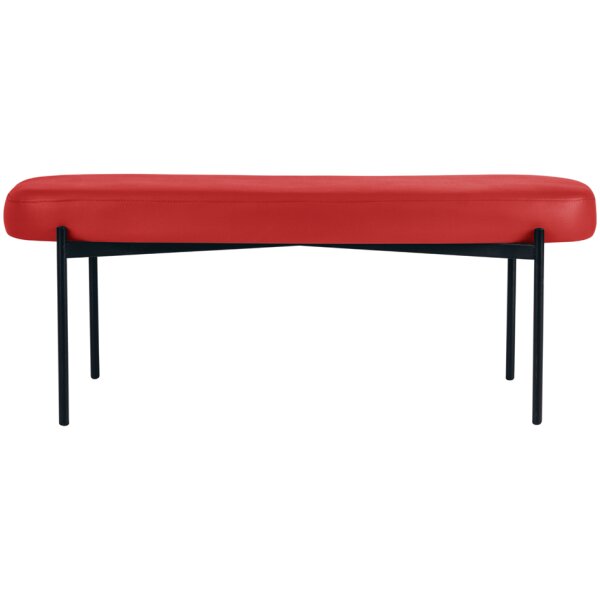 PAPERFLOW Banc oval GAIA, taille L, habillage similicuir