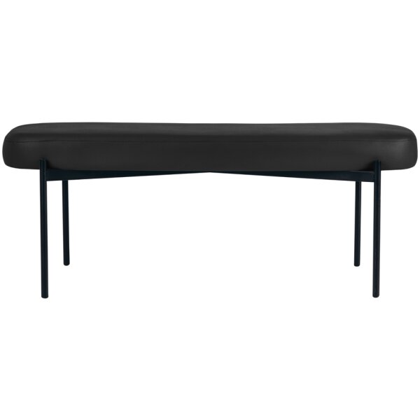 PAPERFLOW Banc oval GAIA, taille L, habillage similicuir