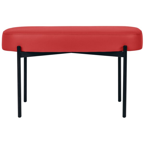 PAPERFLOW Banc oval GAIA, taille M, habillage similicuir