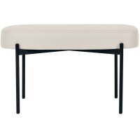 PAPERFLOW Banc oval GAIA, taille M, habillage similicuir