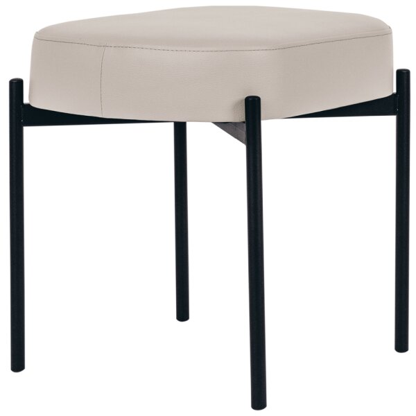 PAPERFLOW Banc oval GAIA, taille S, habillage similicuir